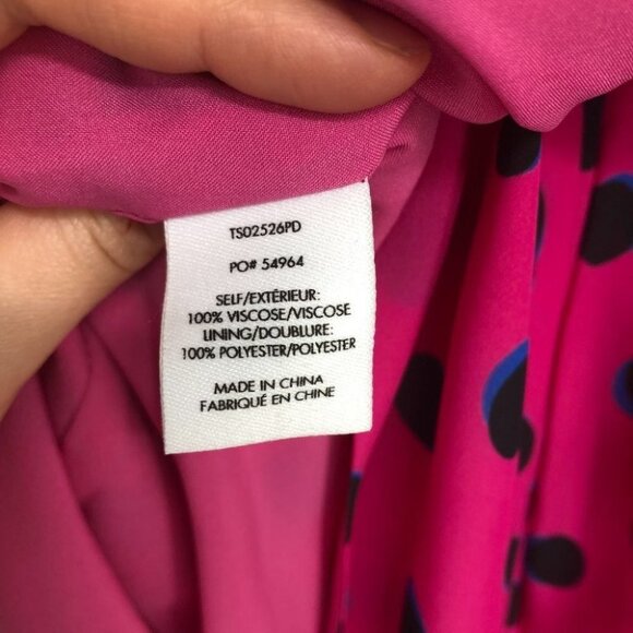 NWT Derek Lam 10 Crosby Taula Polka Dot One-Shoulder pink Dress size 0 - Picture 13 of 15